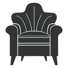 Rolled Arm Chair Flat Icon Png Svg