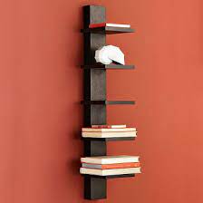 spine wall shelf for narrow spaces