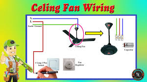 wire ceiling fan and fan regulator