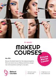 beauty courses with woman applying