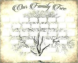 Printable Family Tree Template With Siblings Extended Word