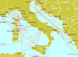 Click the map and drag to move the map around. Map Of Ferries Around Croatian Coast