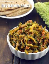 dry karela sabzi recipe indian karele