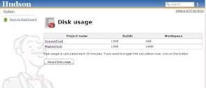 Jenkins : Disk Usage Plugin