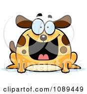 An overfed fat cartoon dog next to an empty food bowl. Royalty Free Rf Fat Dog Clipart Illustrations Vector Graphics 1