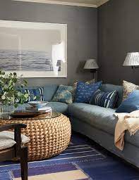 Blue Denim Living Room Sofas Design Ideas