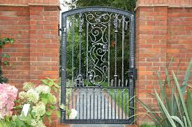 Wrought Iron Side Garden Gates