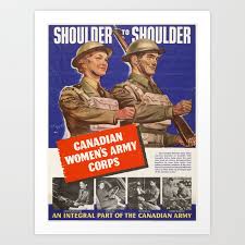 Vintage Poster Canadian Women S Army