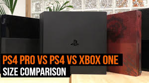 In the battle of ps4 pro vs. Ps4 Pro Vs Xbox One S Vs Playstation 4 Vs Xbox One Vs Ps4 Slim Size Comparision Youtube