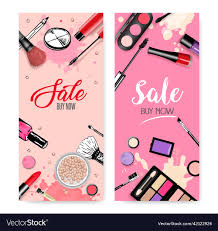 cosmetics banners and ads