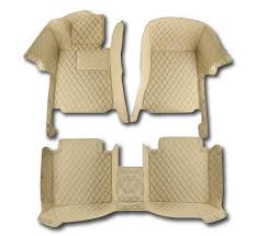 beige diamond car floor mat