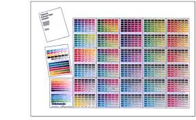 printing the color sler charts