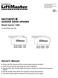 chamberlain 1345m owner s manual pdf