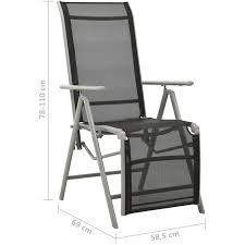Reclining Garden Chair Textilene And