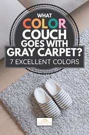 what color couch goes with gray carpet