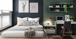 Grey Two Colour Combination For Bedroom