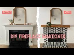 Diy Tile Fireplace Makeover Fireplace