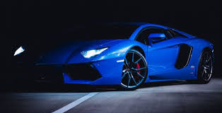 wallpaper sports car blue lamborghini