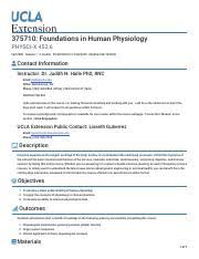 375710 foundations in human physiology