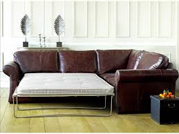 Sworth Leather Corner Sofa Bed