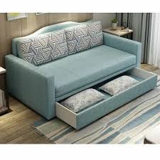 Wooden European Sofa Cum Bed For
