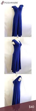 Jones New York Size 4 Long Blue Dress Size 4 95 Polyester