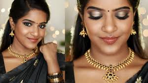 black gold saree makeup halo eyes