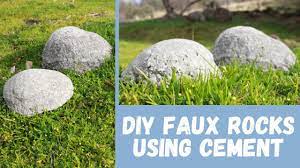 easy faux rocks using papercrete