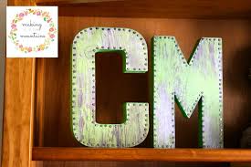How cute are these diy monogram letters? Diy Vintage Monogram Letters Making It In The Mountains