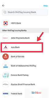 recharge axis bank fas via paytm