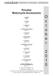 list motorcycle accessories fehling