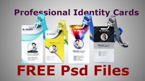 professional id card templates in psd