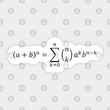 Math Equations Binomial Identity