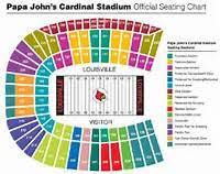 Detailed Seating Chart Papa Johns Cardinal Stadium