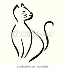 It's got a jquery plugin that help bring it to life in the shortest possible time. Simple Blanc Noir Dessin Chat Seance Simple Illustration Chat Noir Blanc Canstock