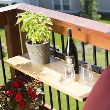 Outdoor Deck Railing Tables