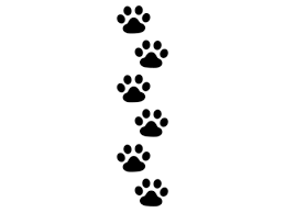 footprint dog cat silhouette footprint