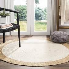 hand woven jute cotton chindi carpet