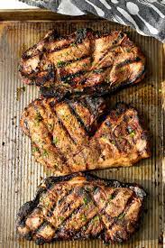 grilled pork shoulder steaks the