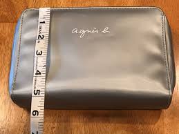 agnes b makeup bag organizer new silver