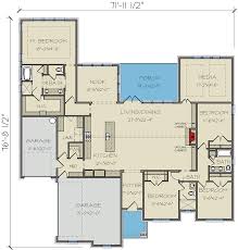 American Ranch Plan With Media Room