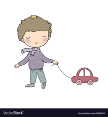 car kid toy royalty free vector image