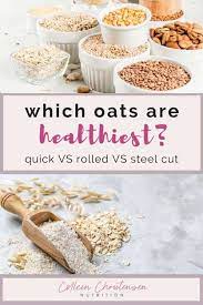 rolled oats vs quick oats vs steel cut