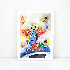 finding nemo print finding dory poster