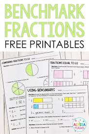 Benchmarks Fractions Poster And Worksheets Fractions