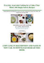 simple sattvic recipes pdf