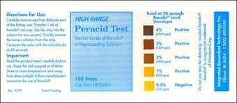 Peracid Test Details Integrated Biomedical Technology