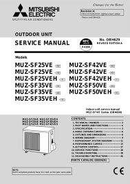 user manual mitsubishi muz sf35ve e2