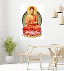 lord buddha vastu self adhesive