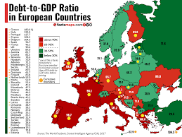 Debt To Gdp Ratio In European Countries Factsmaps